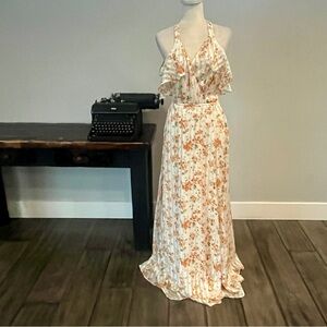 Privacy Please Acme Floral Wrap Dress - Size Medium